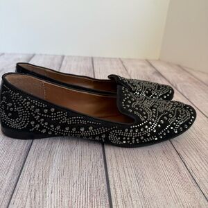 DONALD PLINER Debb12 Studded Black Flats 8